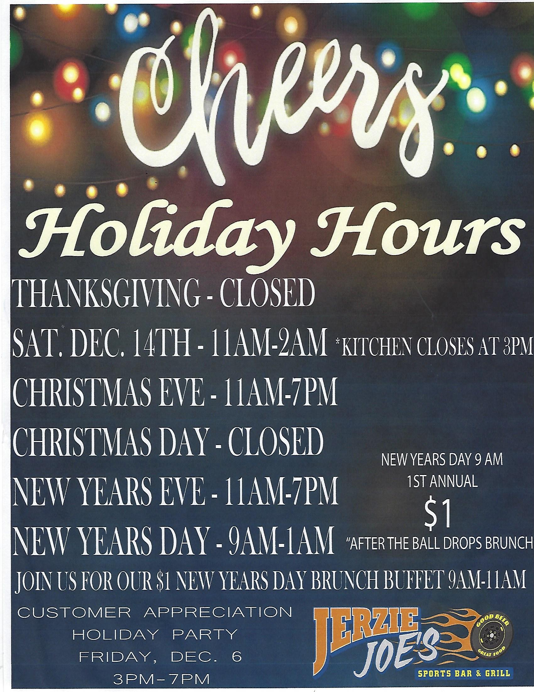 Jerzie Joes Sports Bar & Grill Inc. Southington, CT 06489